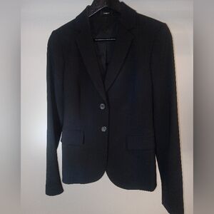 Theory Women's Black Two-Button Tailored Blazer